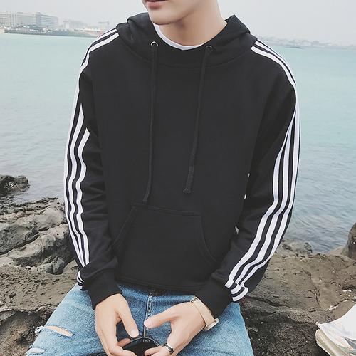 秋季型男必備 新款連帽套頭衛衣，穿出你的潮流態度